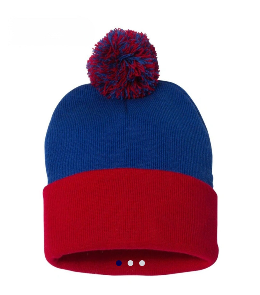 Red/Blue Pom Pom
