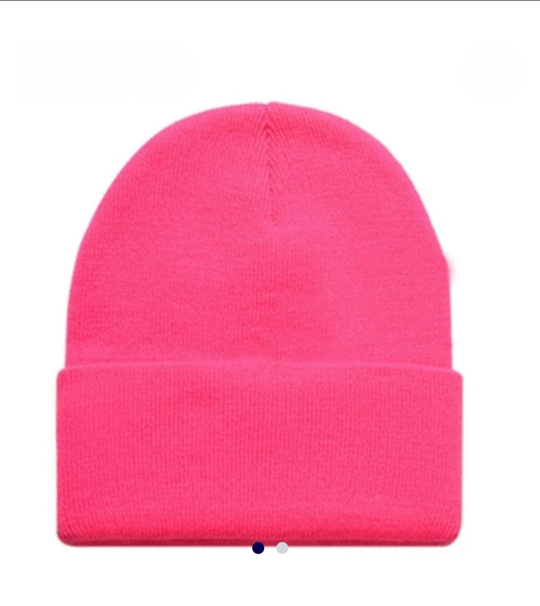Bright Pink Beenie