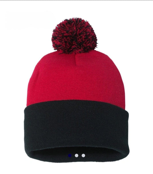 Black/Red Pom Pom