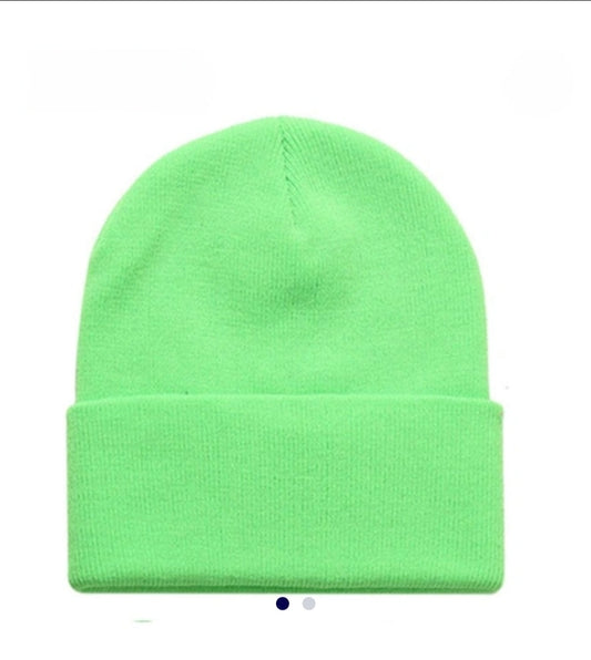 Bright Green Beenie