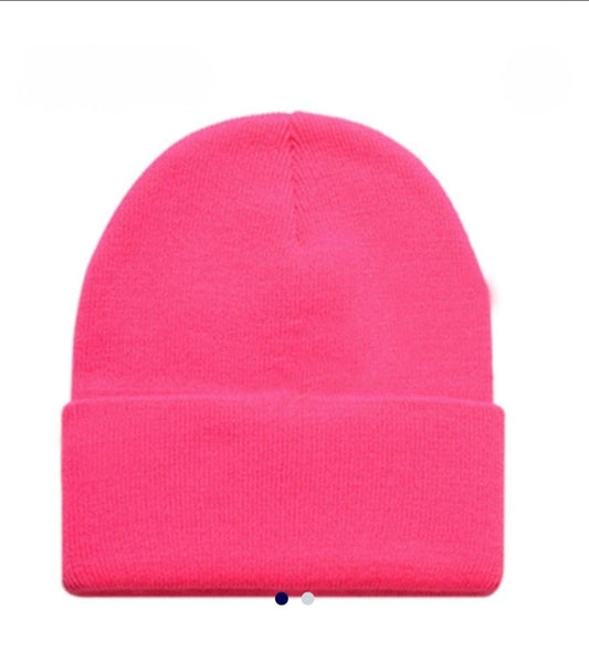 Bright Pink Beenie